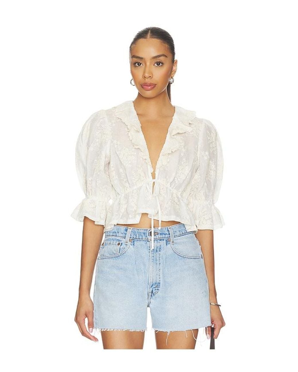 Tularosa White Elisa Blouse