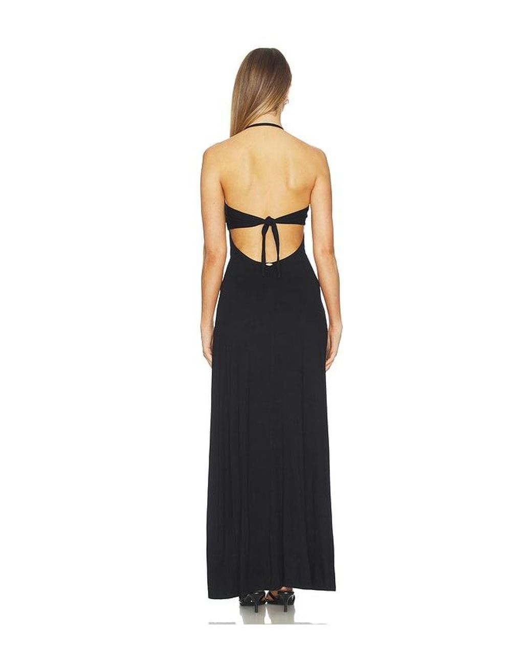 Luli Fama Blue X Revolve Cut Out Bandeau Long Dress