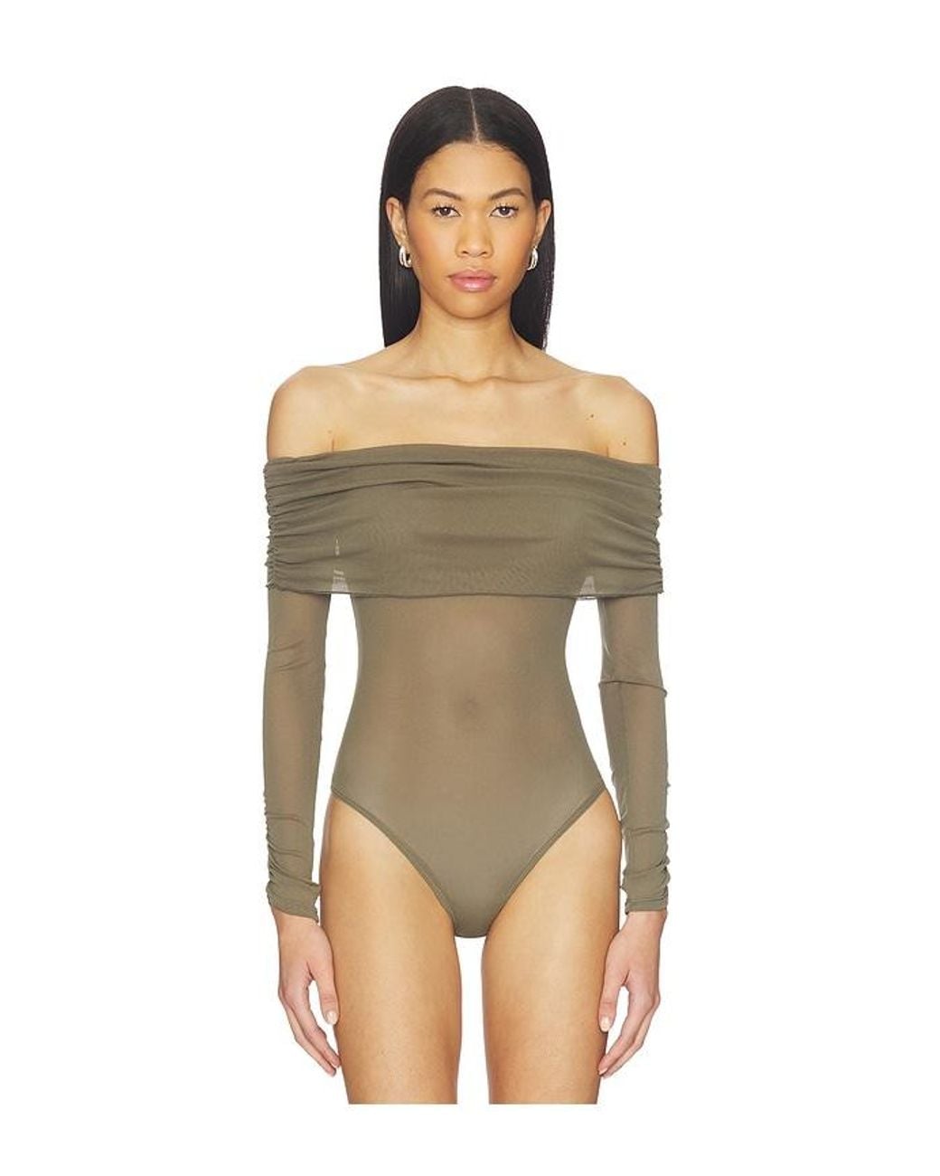 Free People Green Forget Me Not Bodysuit
