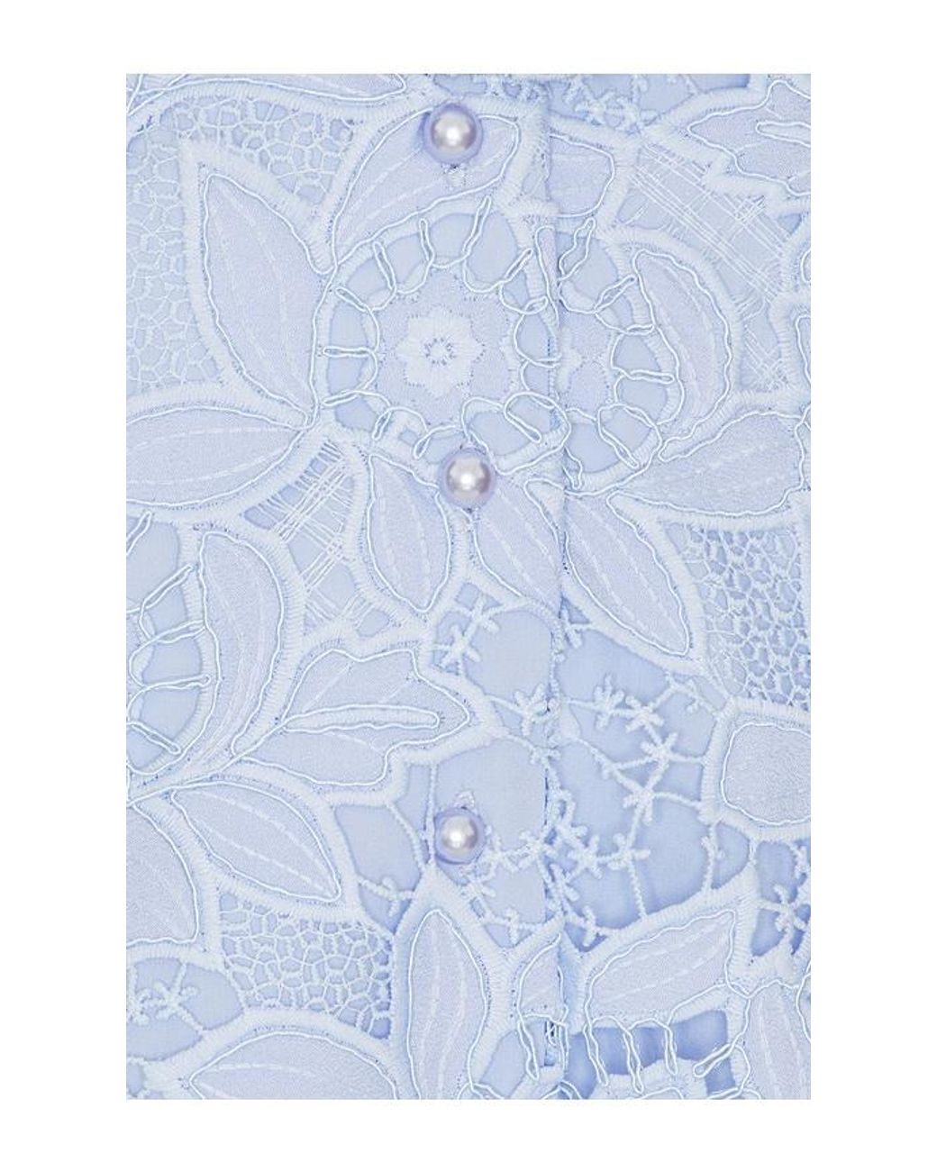 Elliatt White Lacy Collared Maxi Dress