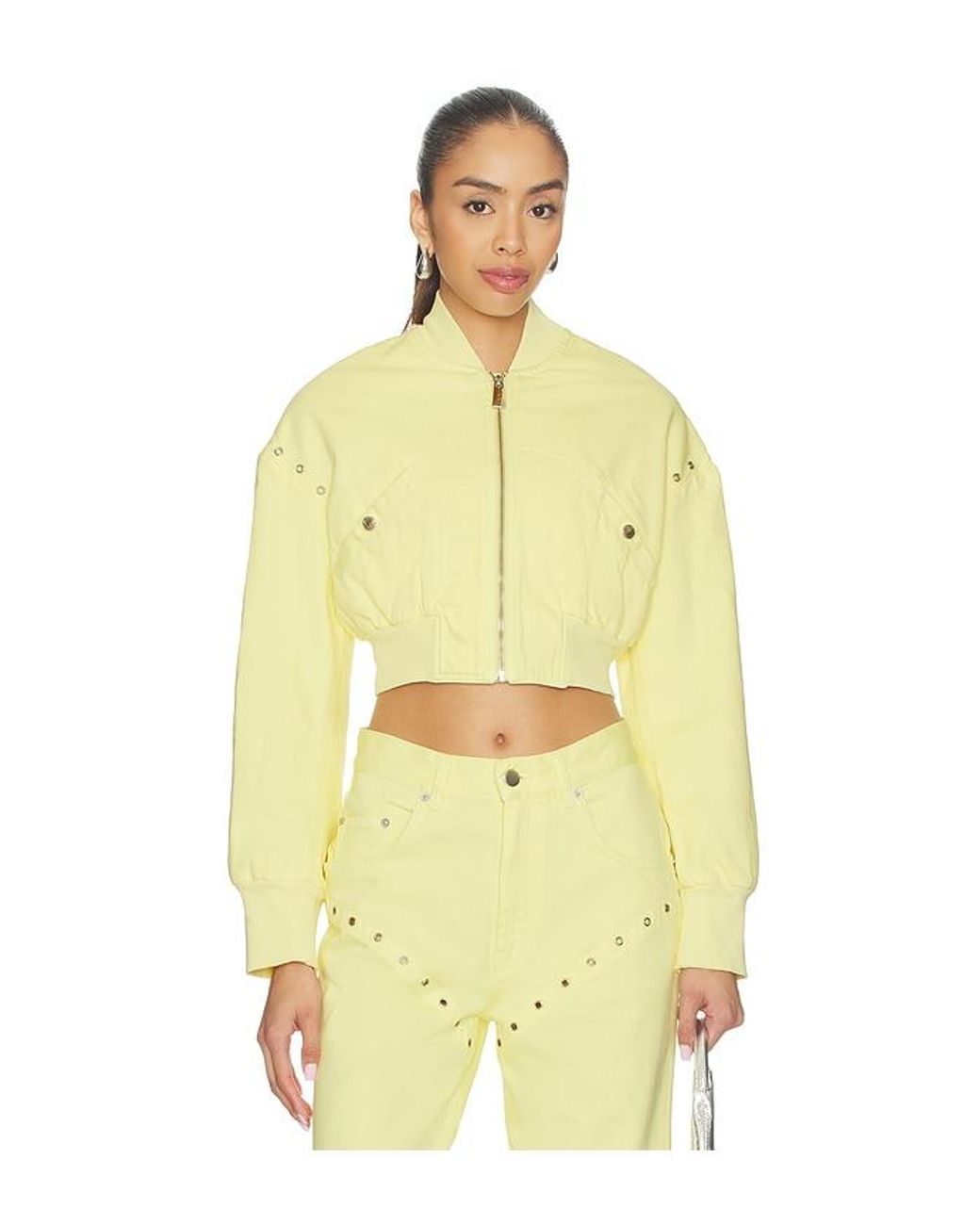 Palmatic Studio Yellow Rebelni Denim Jacket