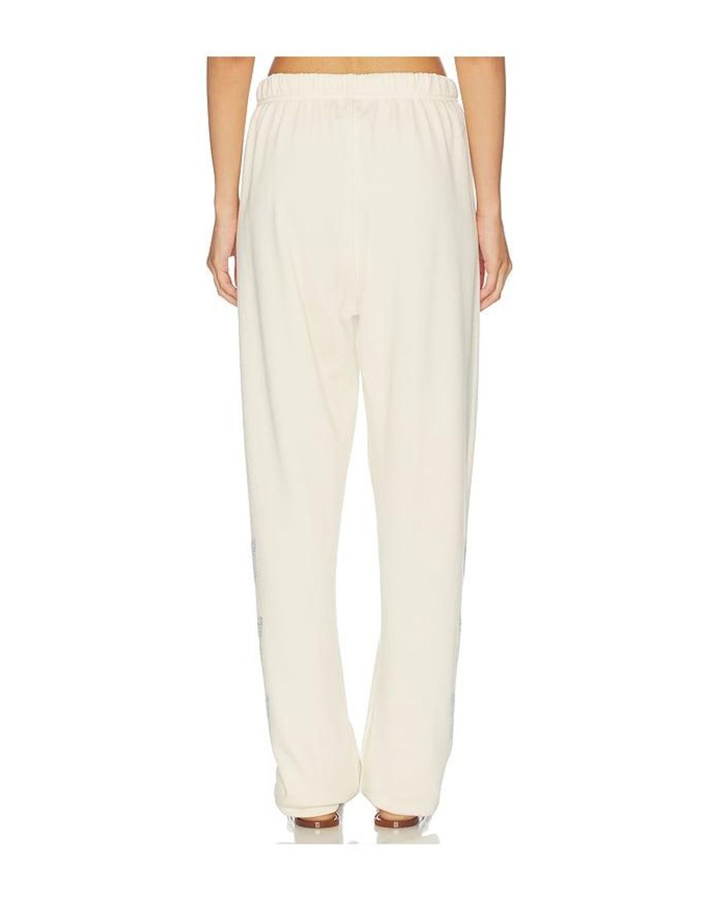Lauren Moshi White Butterfly Daisy Sweatpant