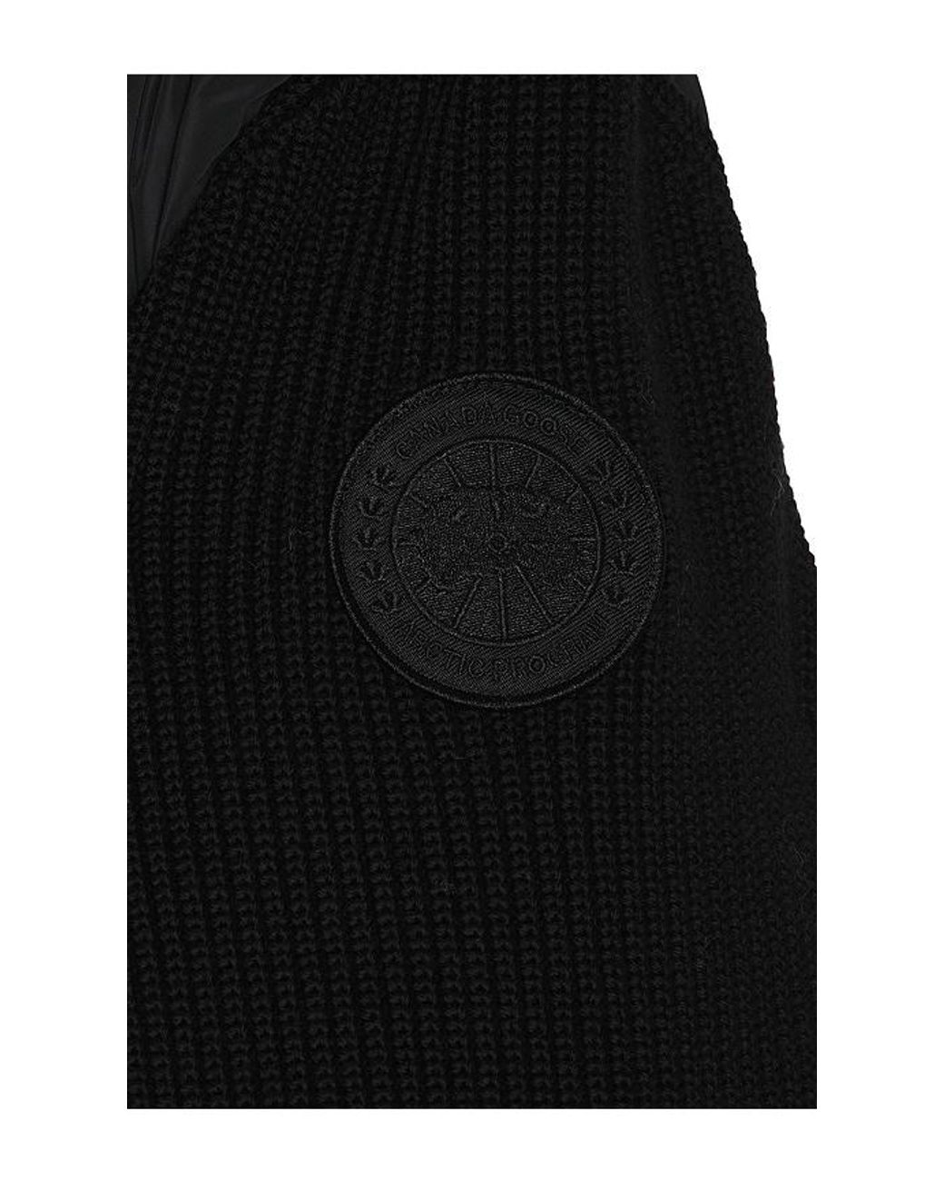 Canada Goose Black Hybridge Grove Knit Hoody for men