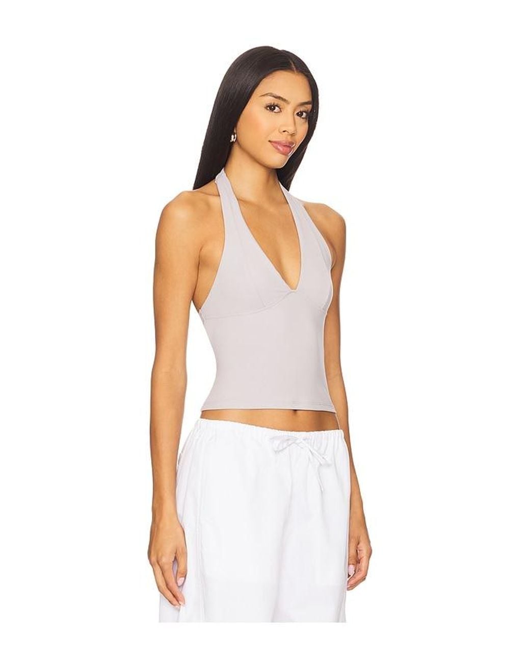 Free People White X Intimately Fp Still Here Halter