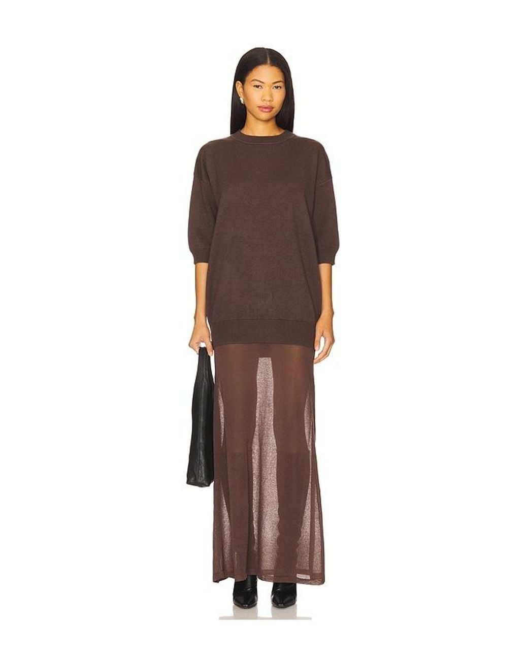 SER.O.YA Brown Arwen Maxi Dress