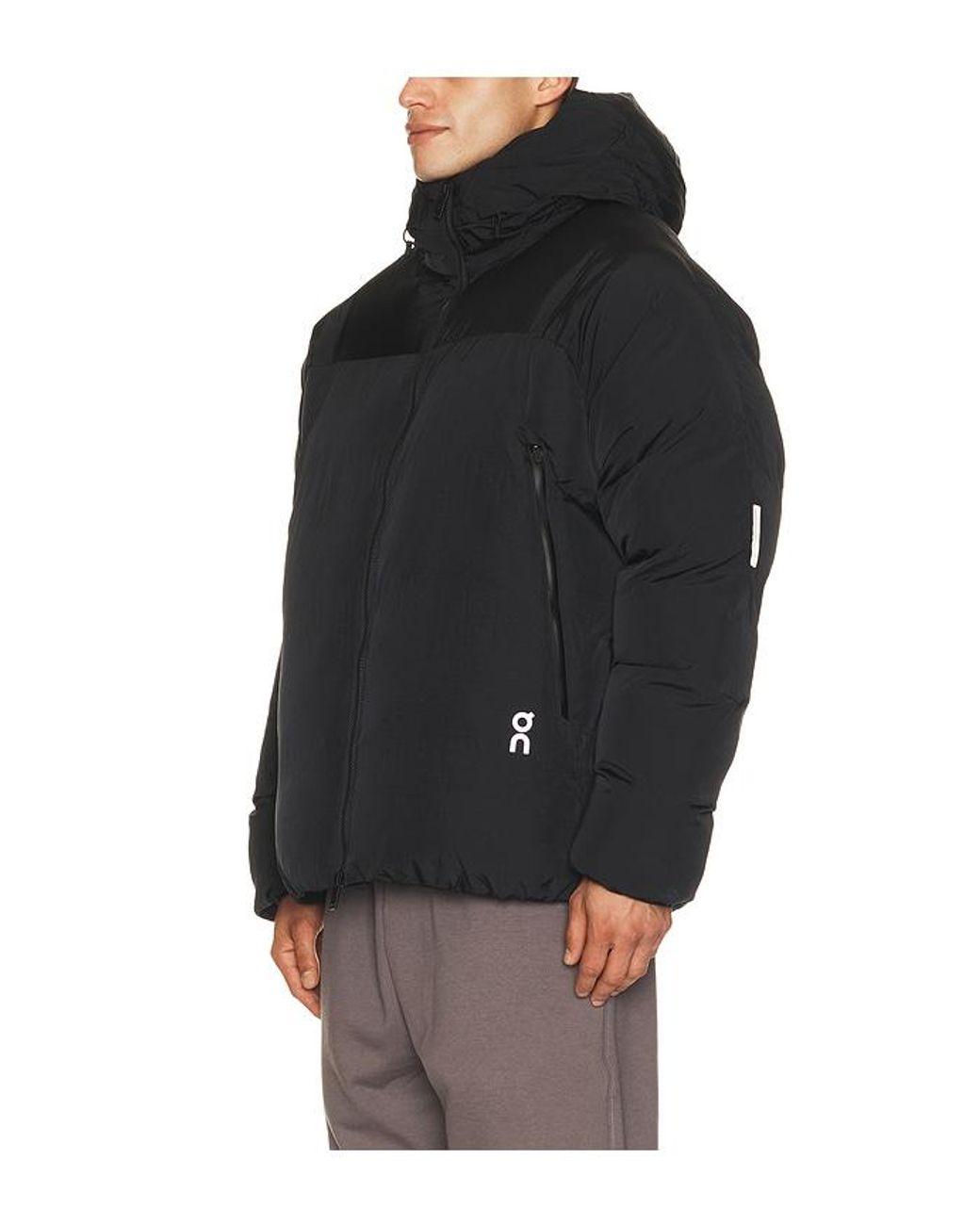 On Shoes Black All-Day Puffer Jacket for men