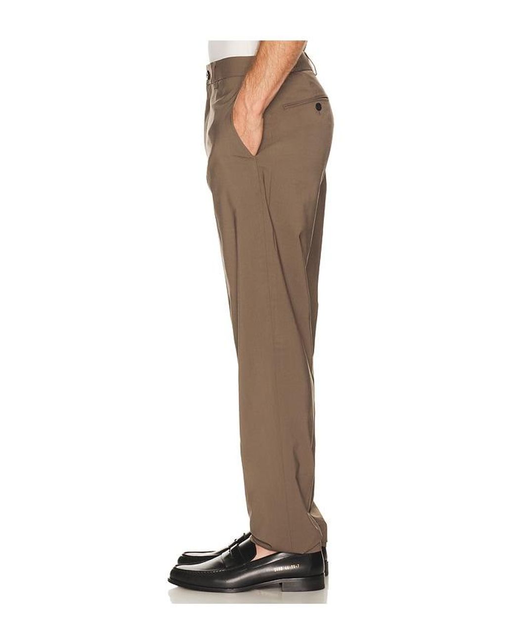 Theory Brown Motion Wool Curtis Pant for men