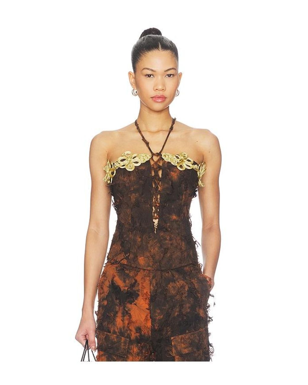 Kim Shui Multicolor Burnt Corset