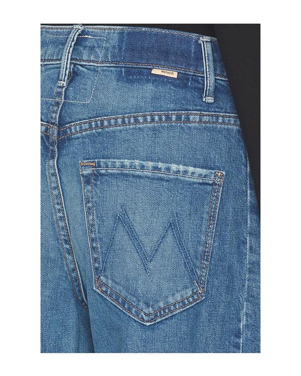 Mother Blue The Pipe-Dream Zip Ankle Jeans