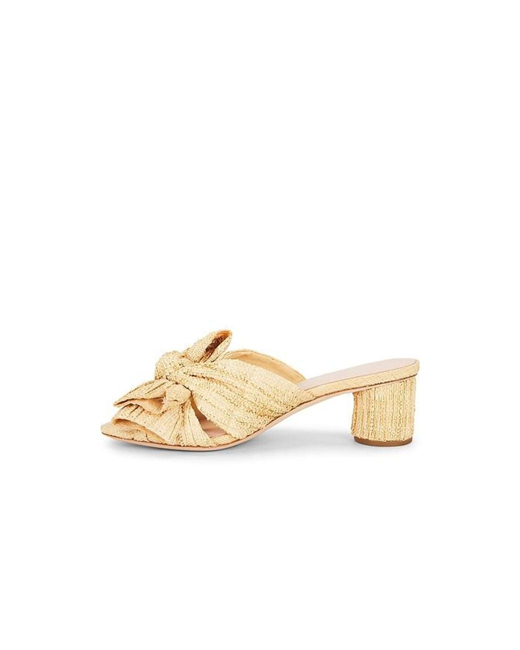 Loeffler Randall Metallic Emilia Pleated Knot Mule