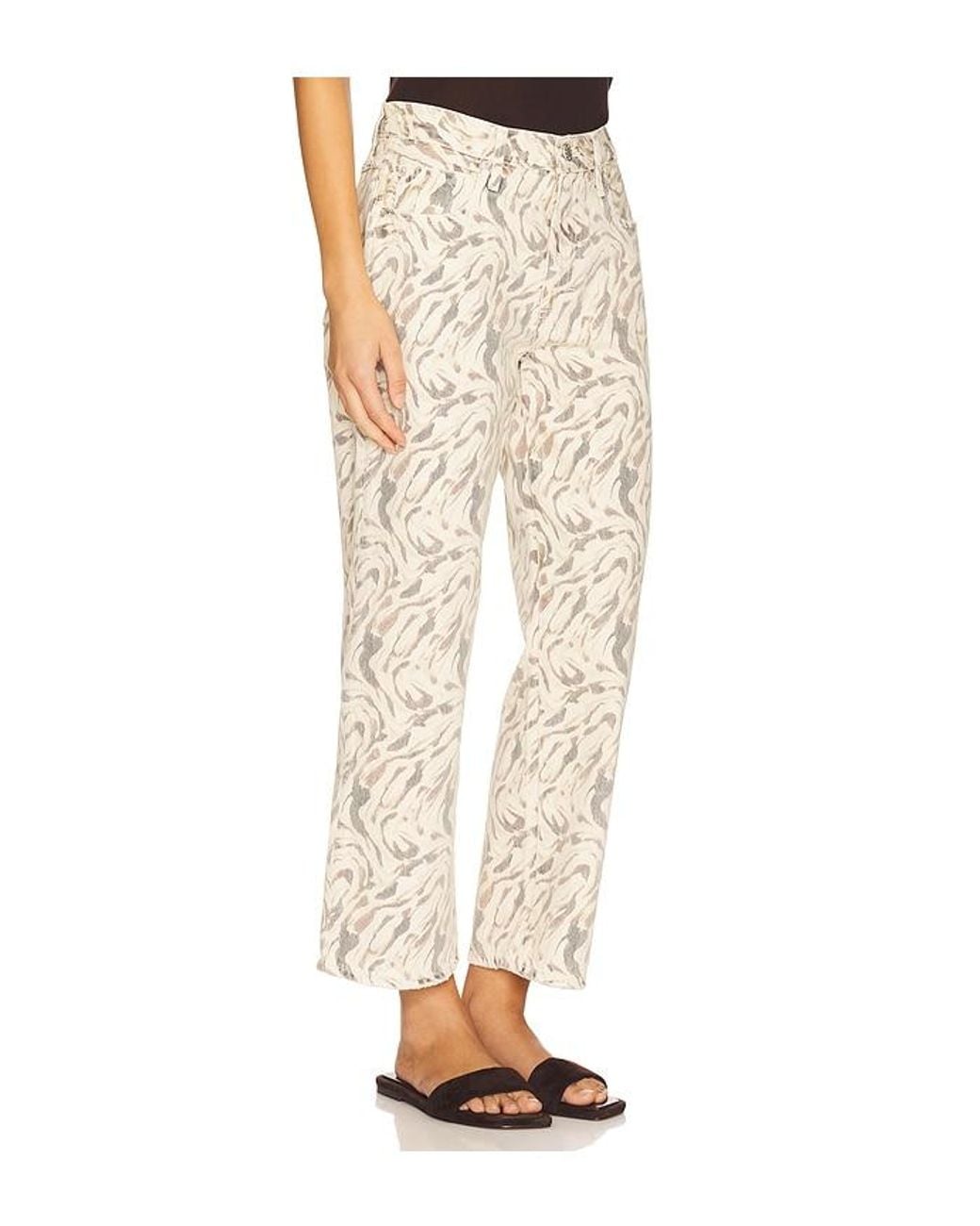 Amo Denim White Billie Wide Leg Jeans