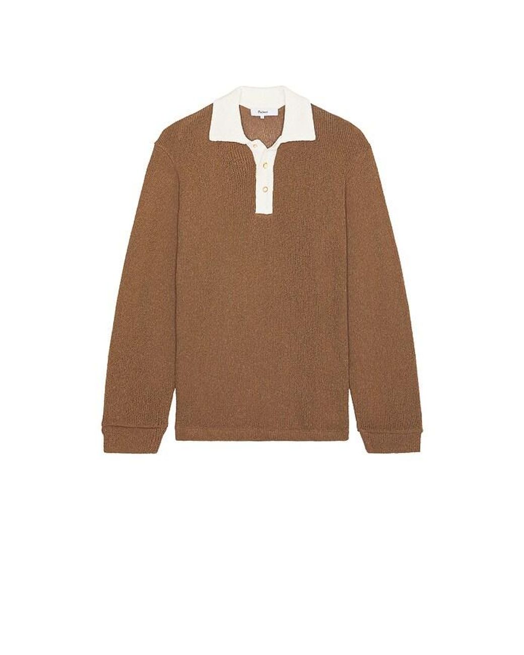 Palmes Brown Knitted Rugby for men