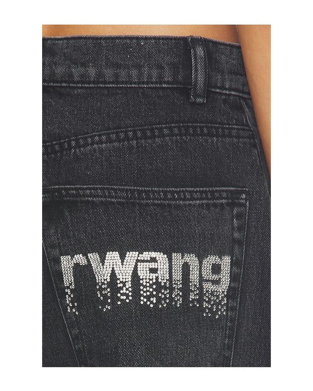 Alexander Wang Blue Blow Up Jean With Crystal Pockets