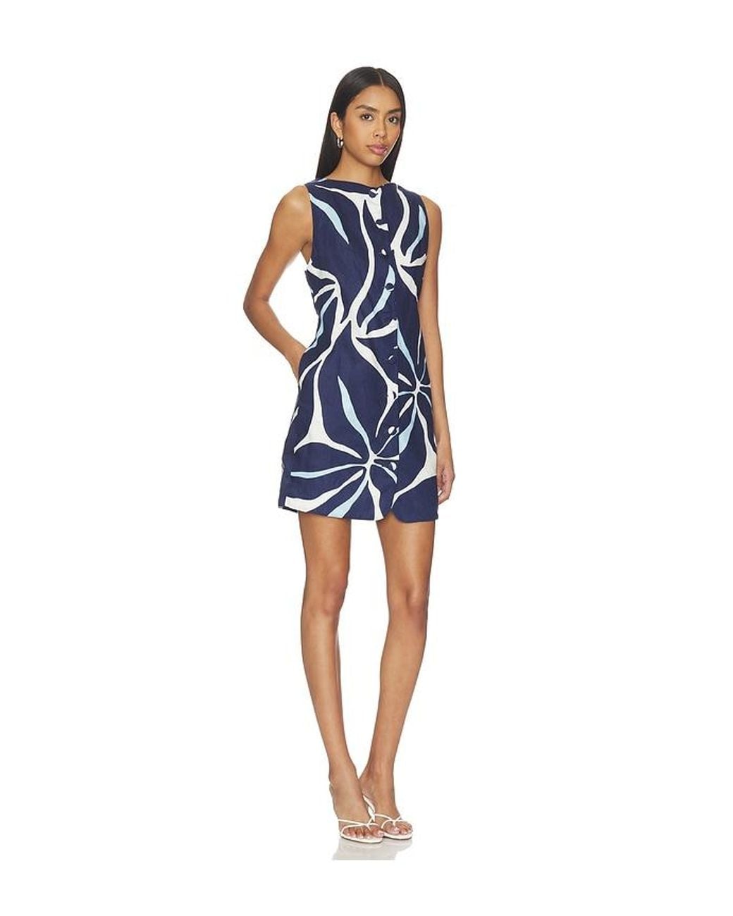 Cala De La Cruz Blue Rhoda Dress