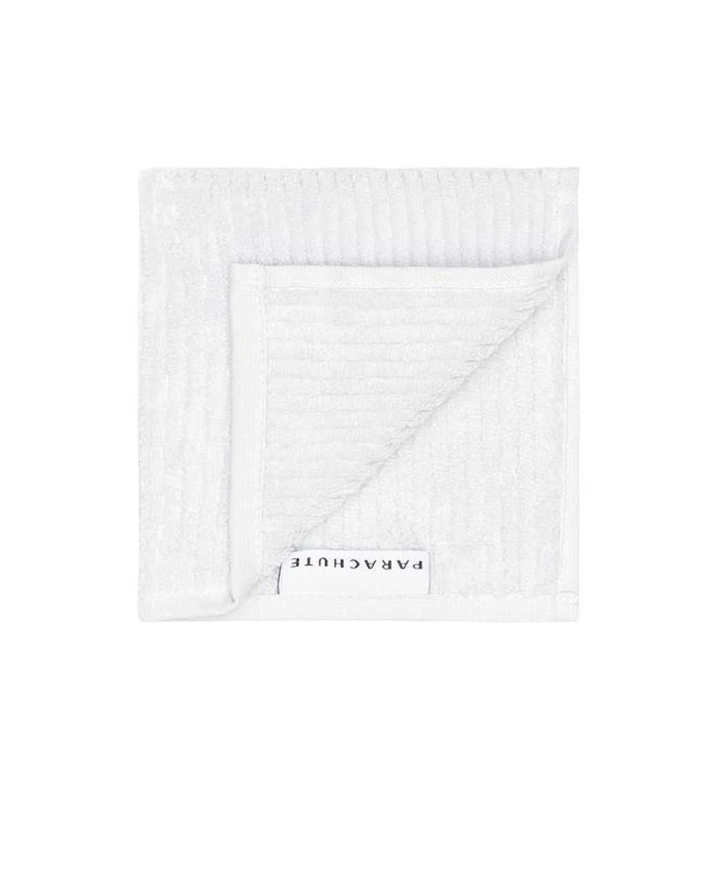 Parachute White Soft Rib Washcloth