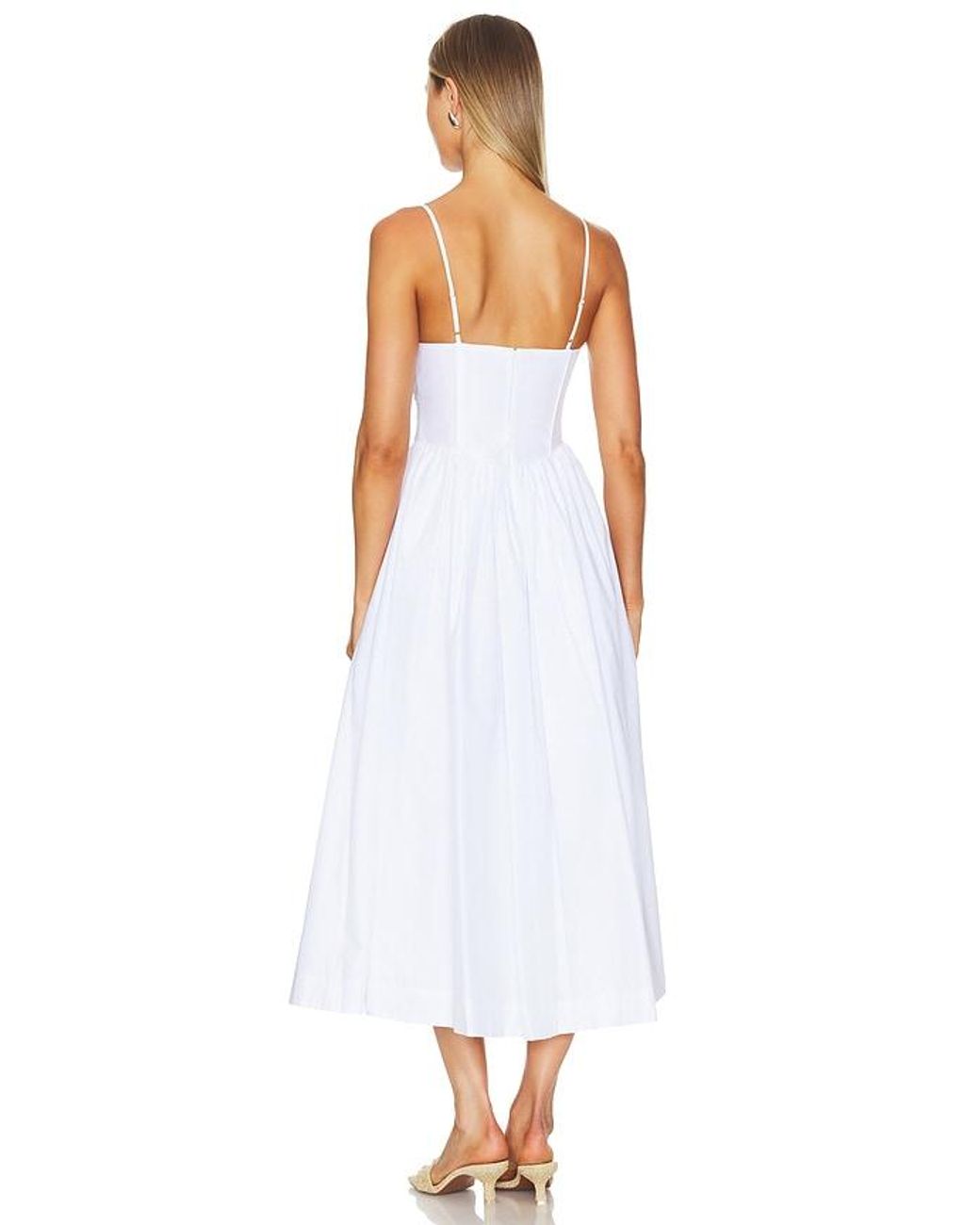 Nicholas White Becker Princess Waist Midi Dress