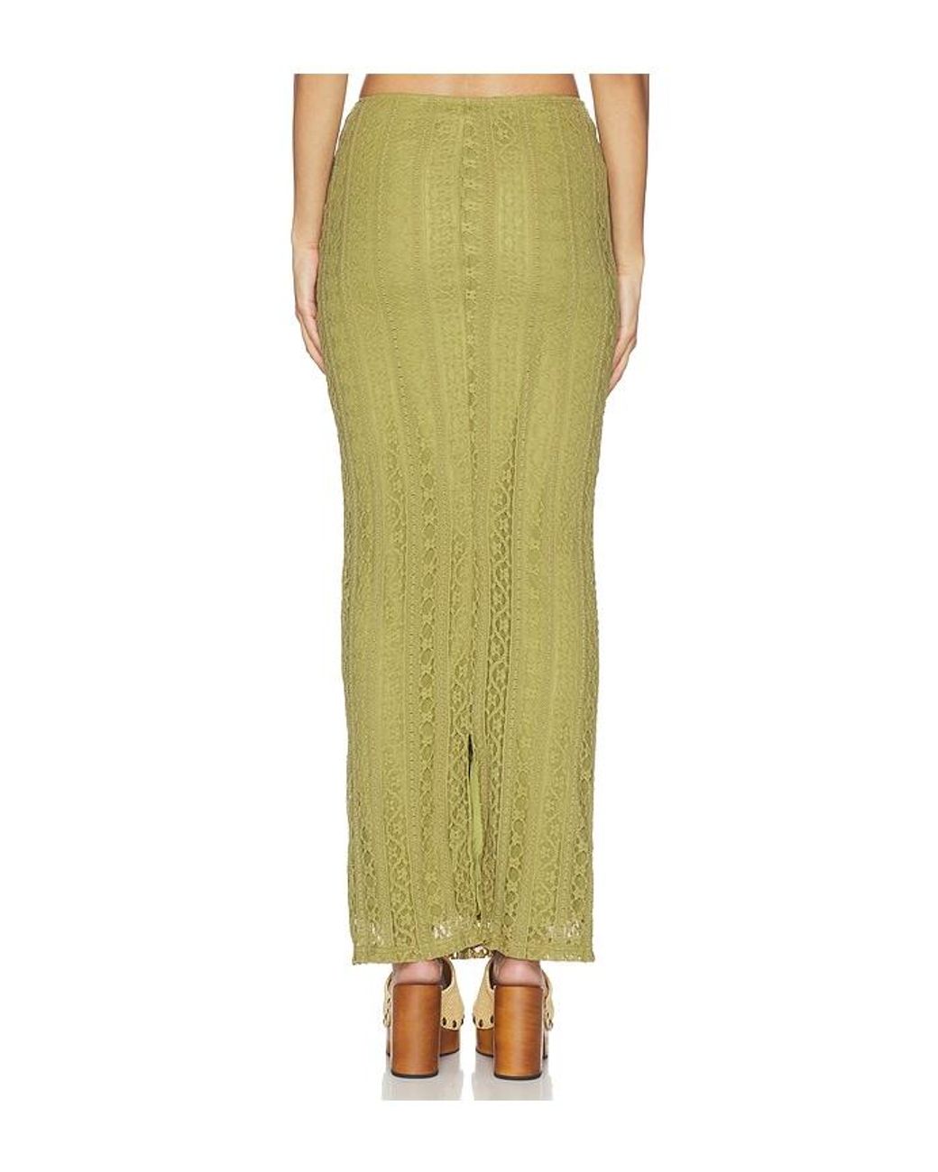 MORE TO COME Green Lali Maxi Skirt Set