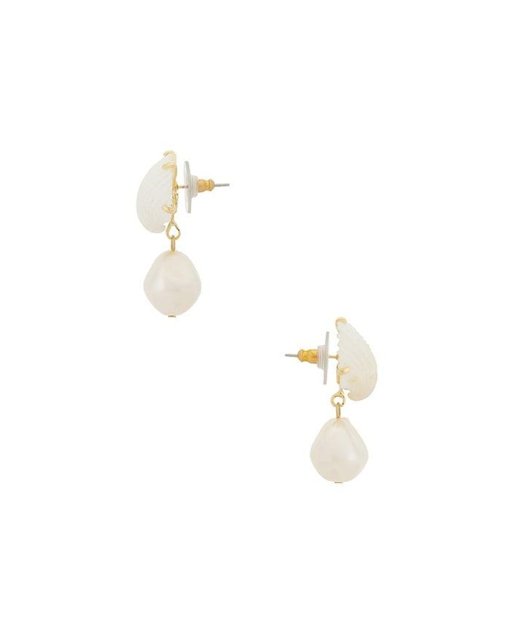 Jennifer Behr White Isola Earrings