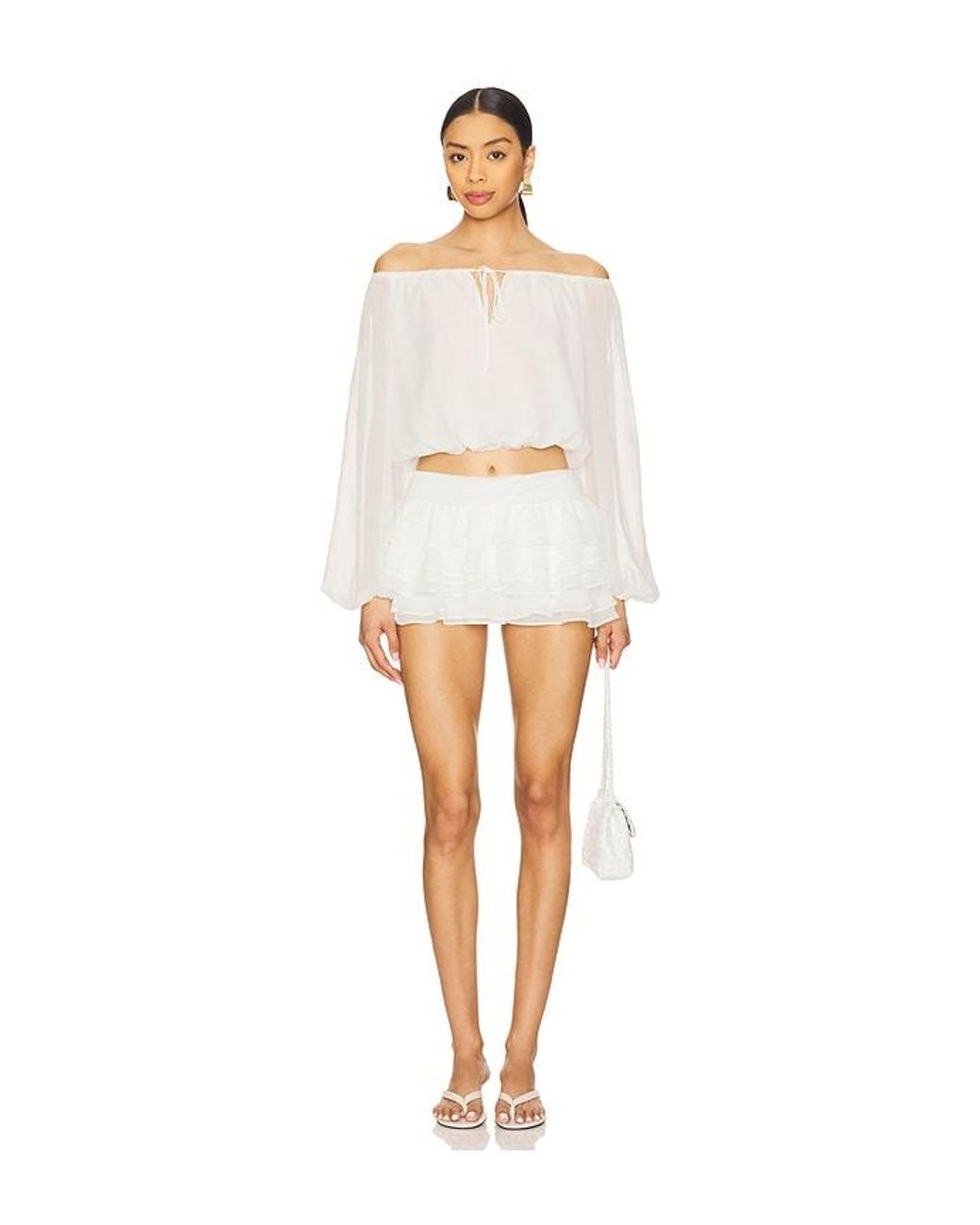 Amanda Uprichard White Dallas Top