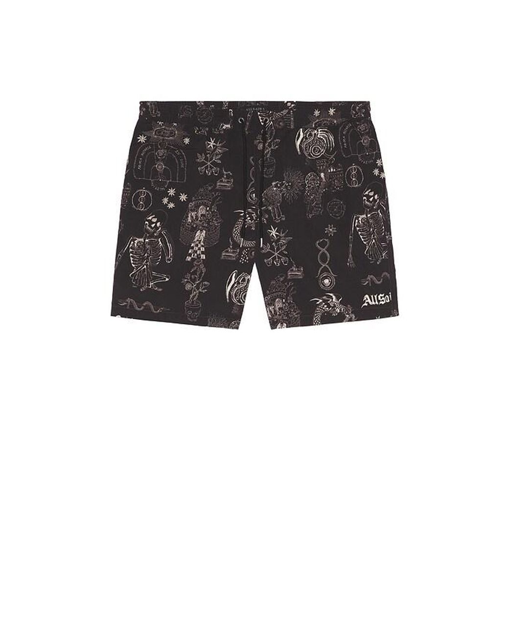 AllSaints Black Terra Swimshort for men