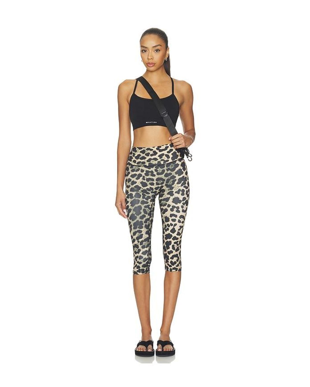 P.E Nation Black Signature Capri Legging