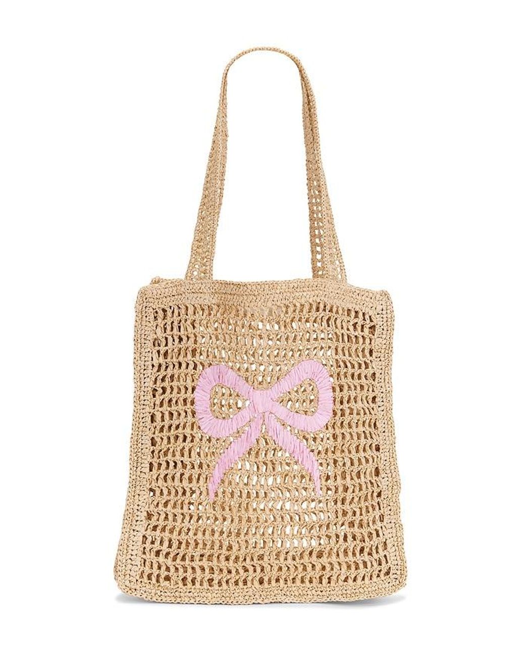 LoveShackFancy Natural Seaside Beach Bag