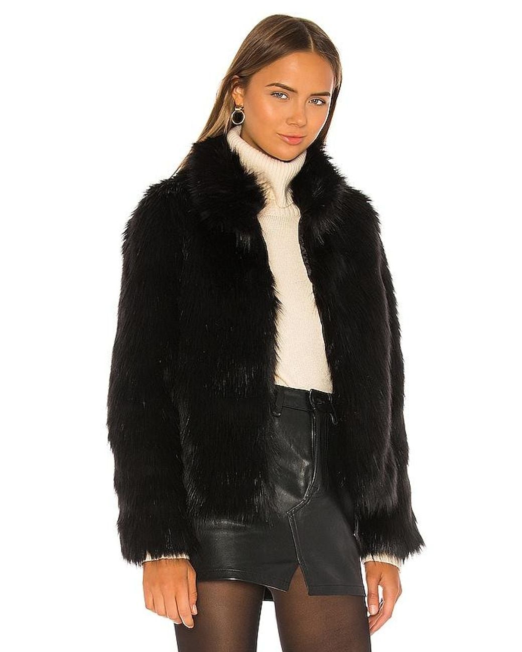 Unreal Fur Black Unreal Faux Fur Delish Jacket