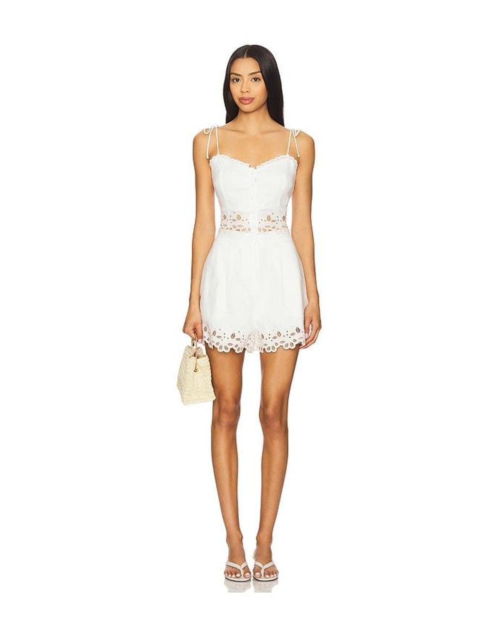 Astr White Kiya Shorts