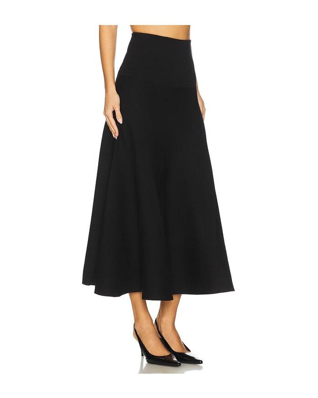 Karina Grimaldi Black Krystina Long Skirt