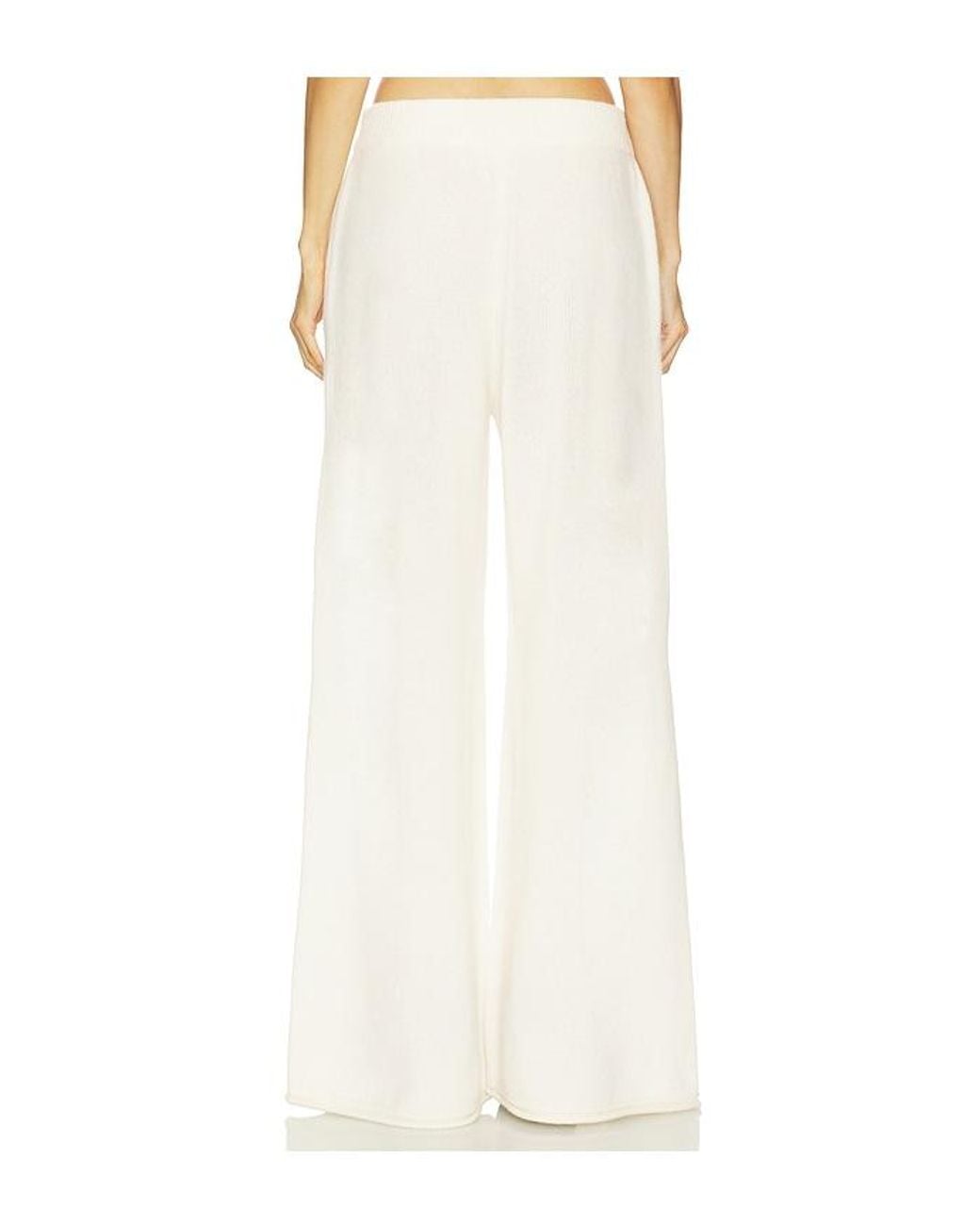 SRG White Sukki Cashmere Knit Pant