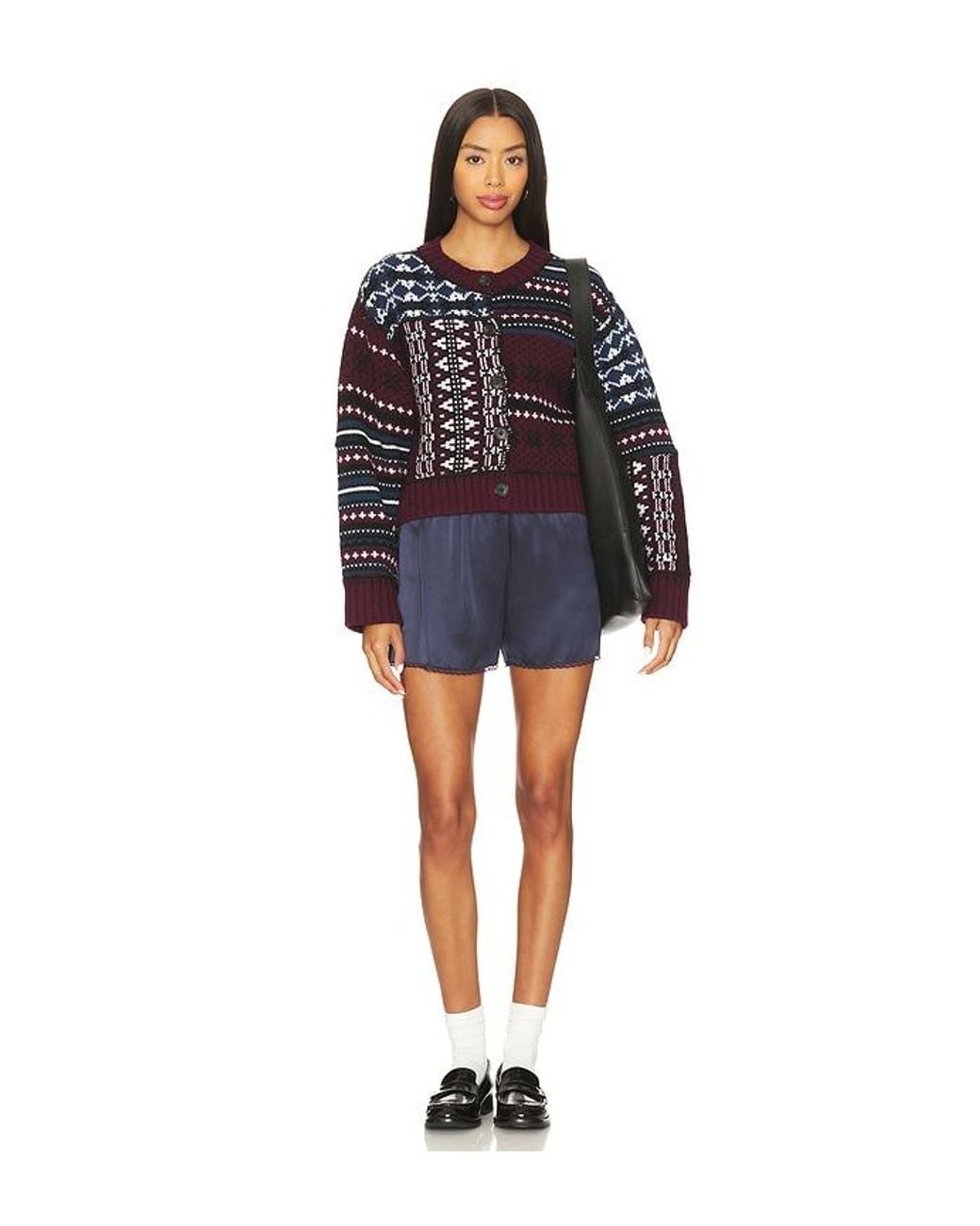Sea Blue Linea Fair Isle Cardigan