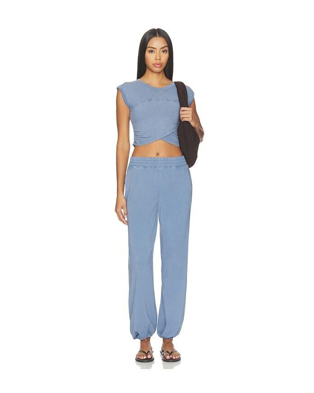Free People Blue X Fp Movement Hot Shot Crossover Set
