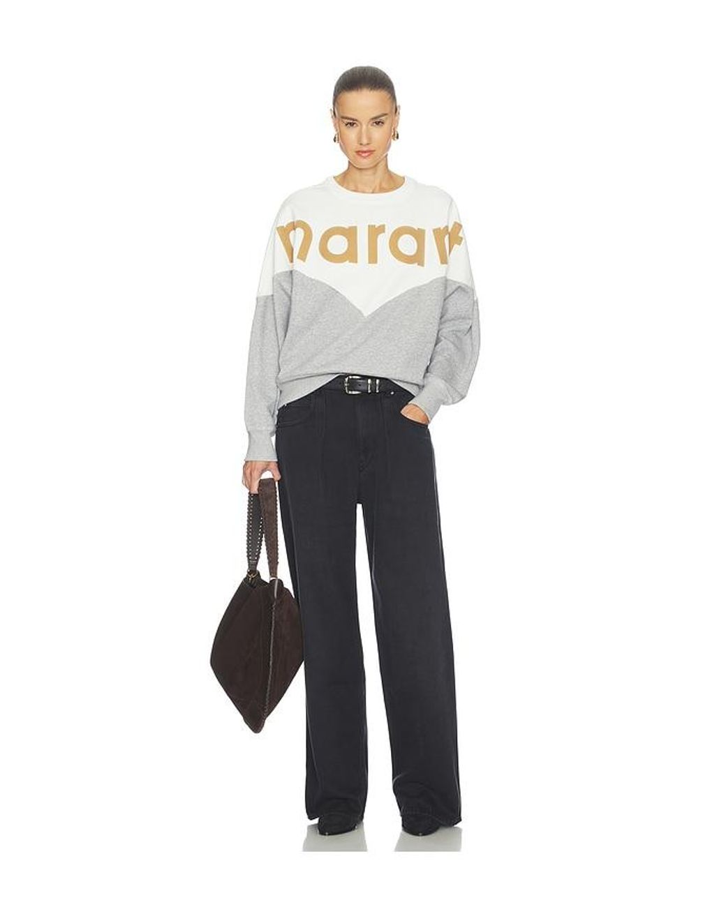 Isabel Marant White Houston Sweatshirt