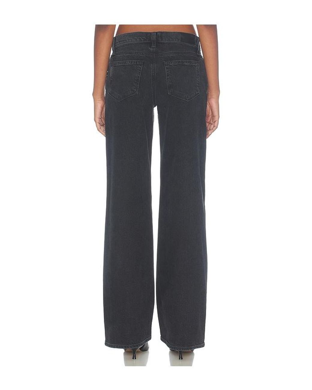 PAIGE Blue Dana Low Rise Relaxed Slouchy Straight Jeans