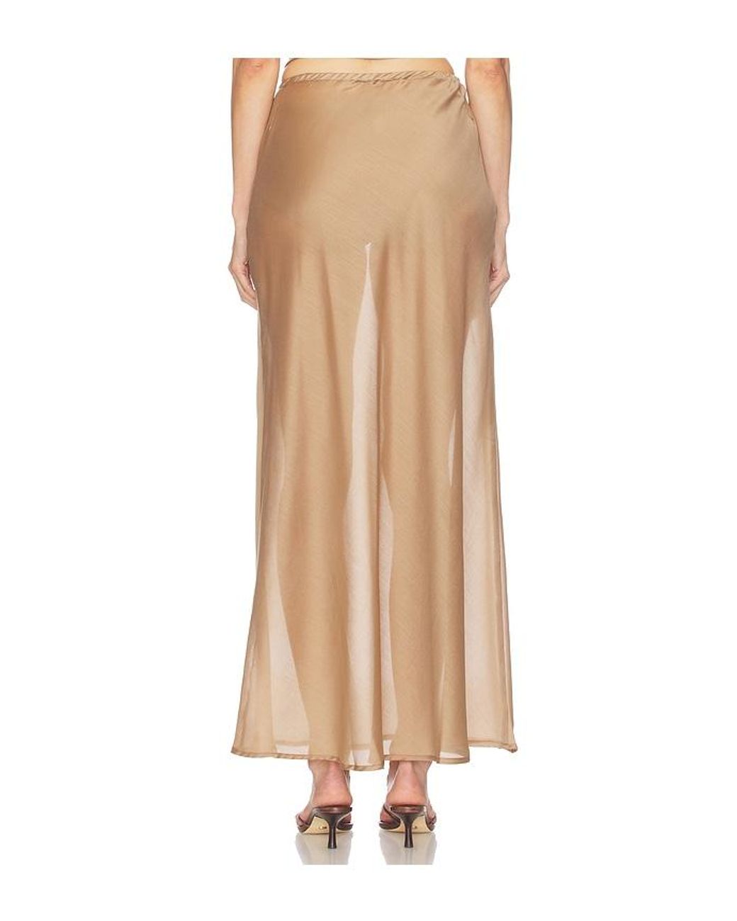 SOLAQUA Natural Francesca Bias Skirt