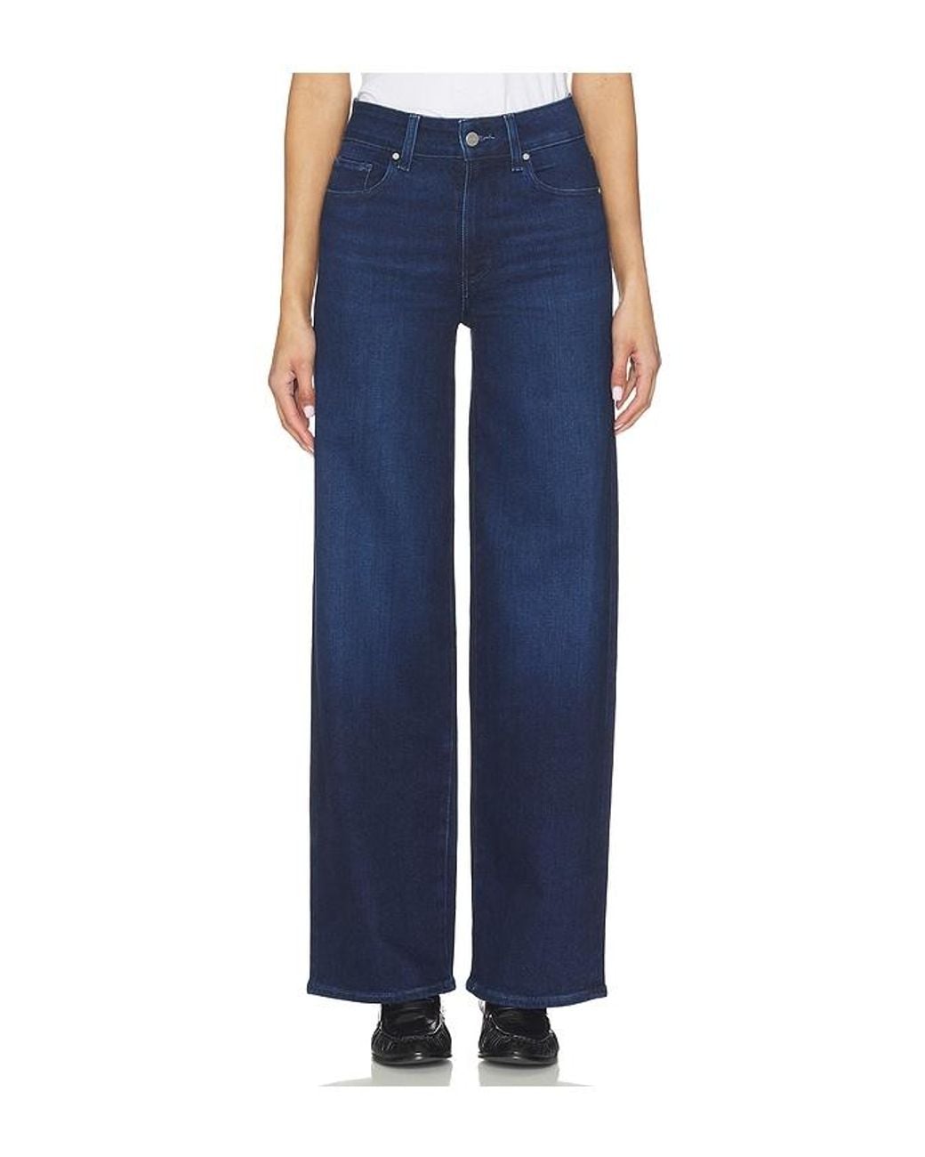 PAIGE Blue Sasha Wide Leg Jeans