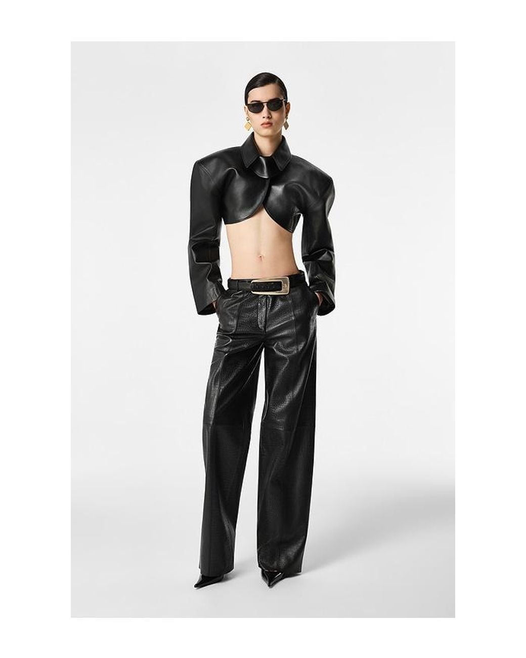 REVOLVE LOS ANGELES Black Agnes Leather Pant