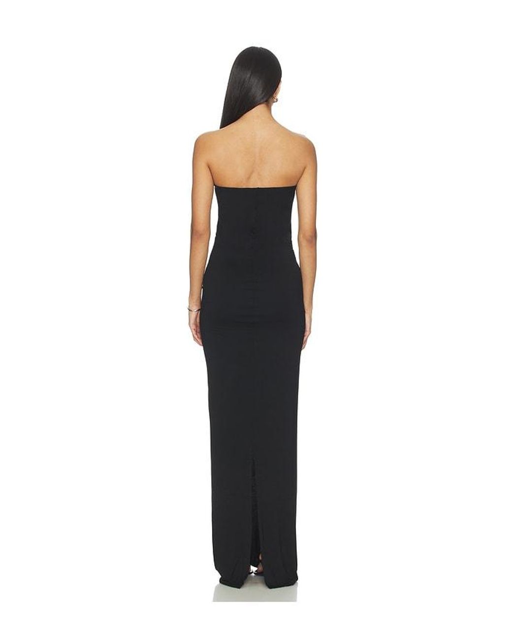 ÉTERNE Black Twist Maxi Dress