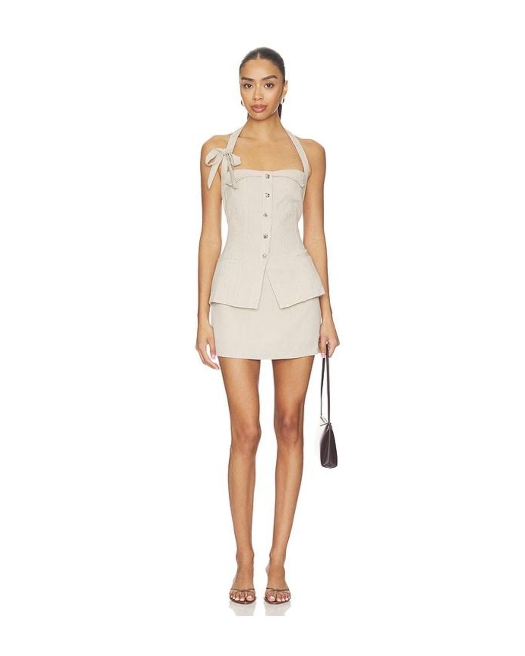 Astr White X Revolve Agni Skort