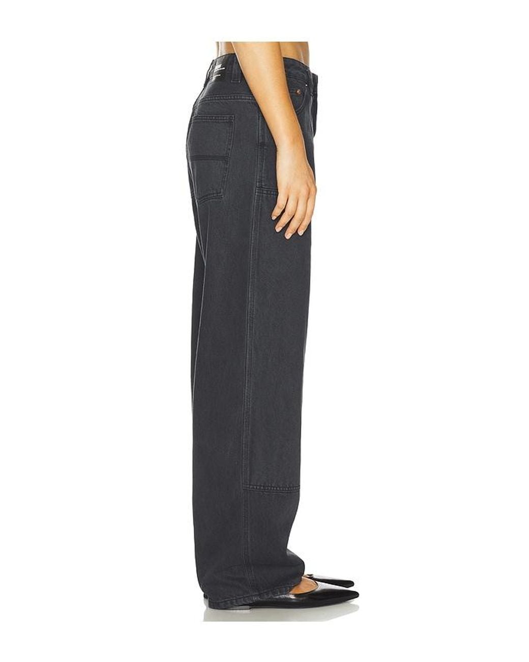 Dr. Denim Black Jena Double Knee Wide Leg