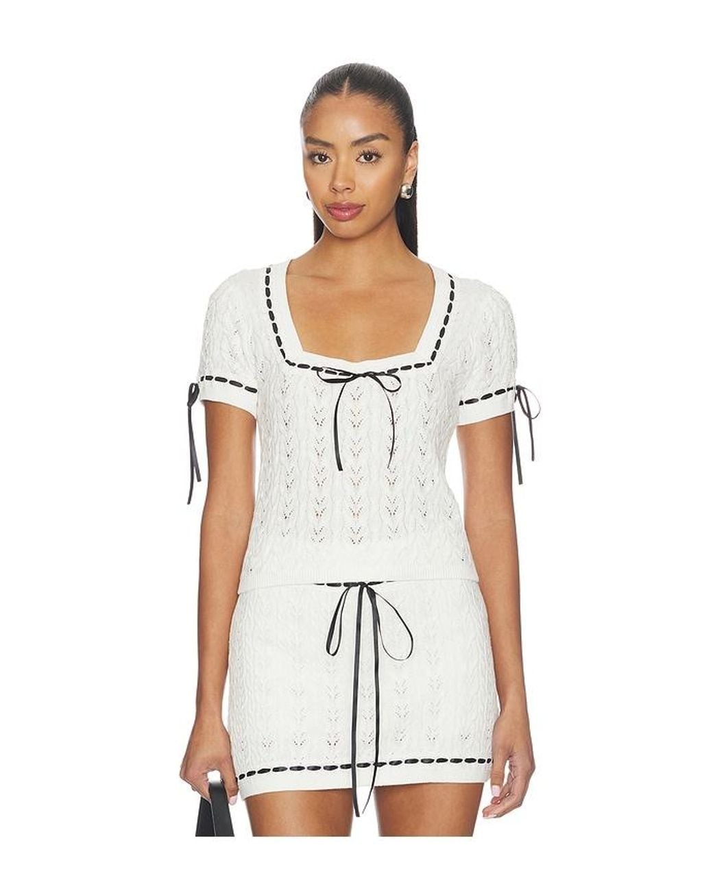 Show Me Your Mumu White Simone Top
