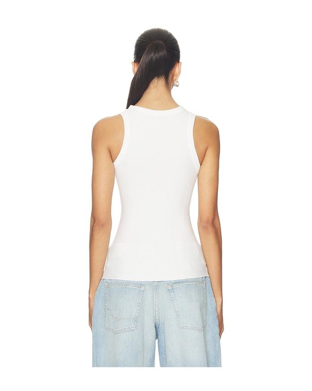 Free People White So Soft Seamless Modal Tank