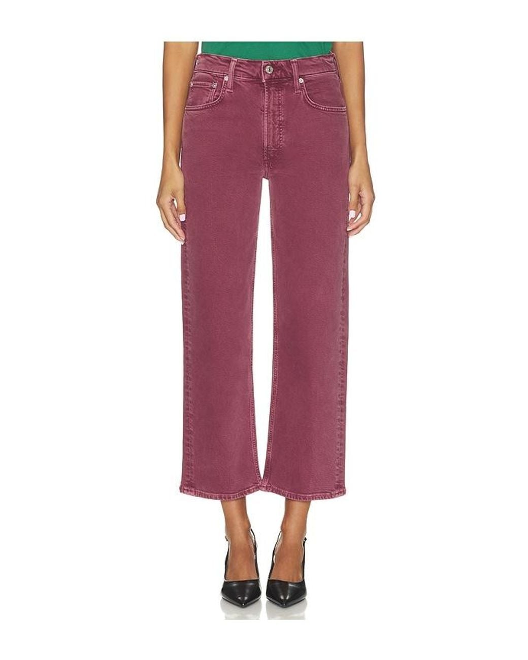 Citizens of Humanity Red Palma Straight Jean