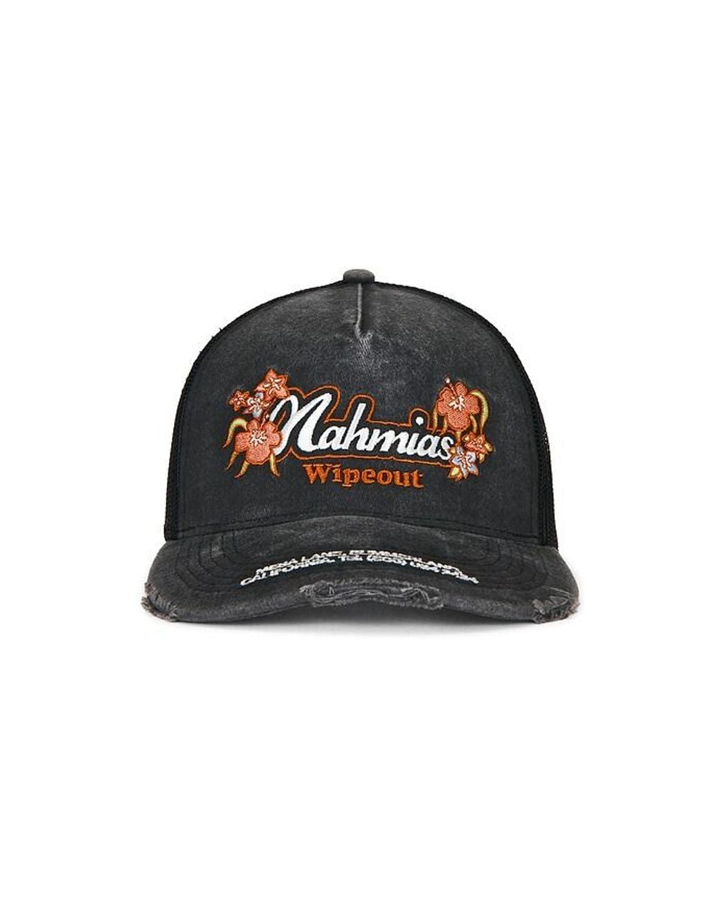 NAHMIAS Black Wipeout Trucker Hat for men