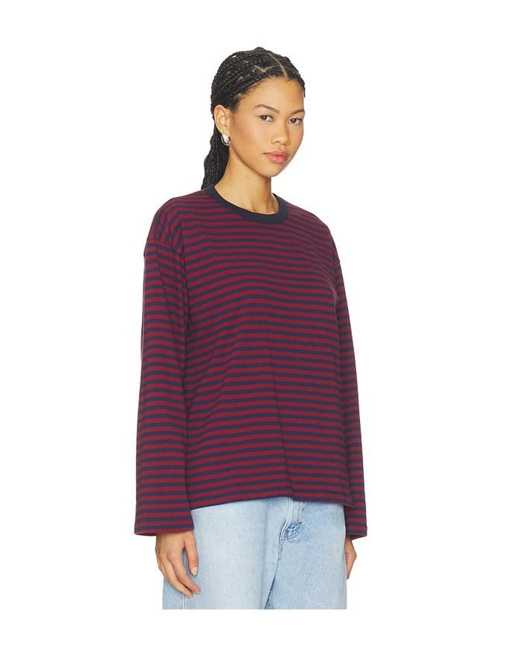 Pistola Purple Reena Long Sleeve Oversized Tee