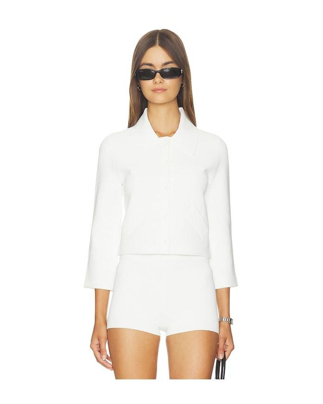 Alice + Olivia White Ila Jacket
