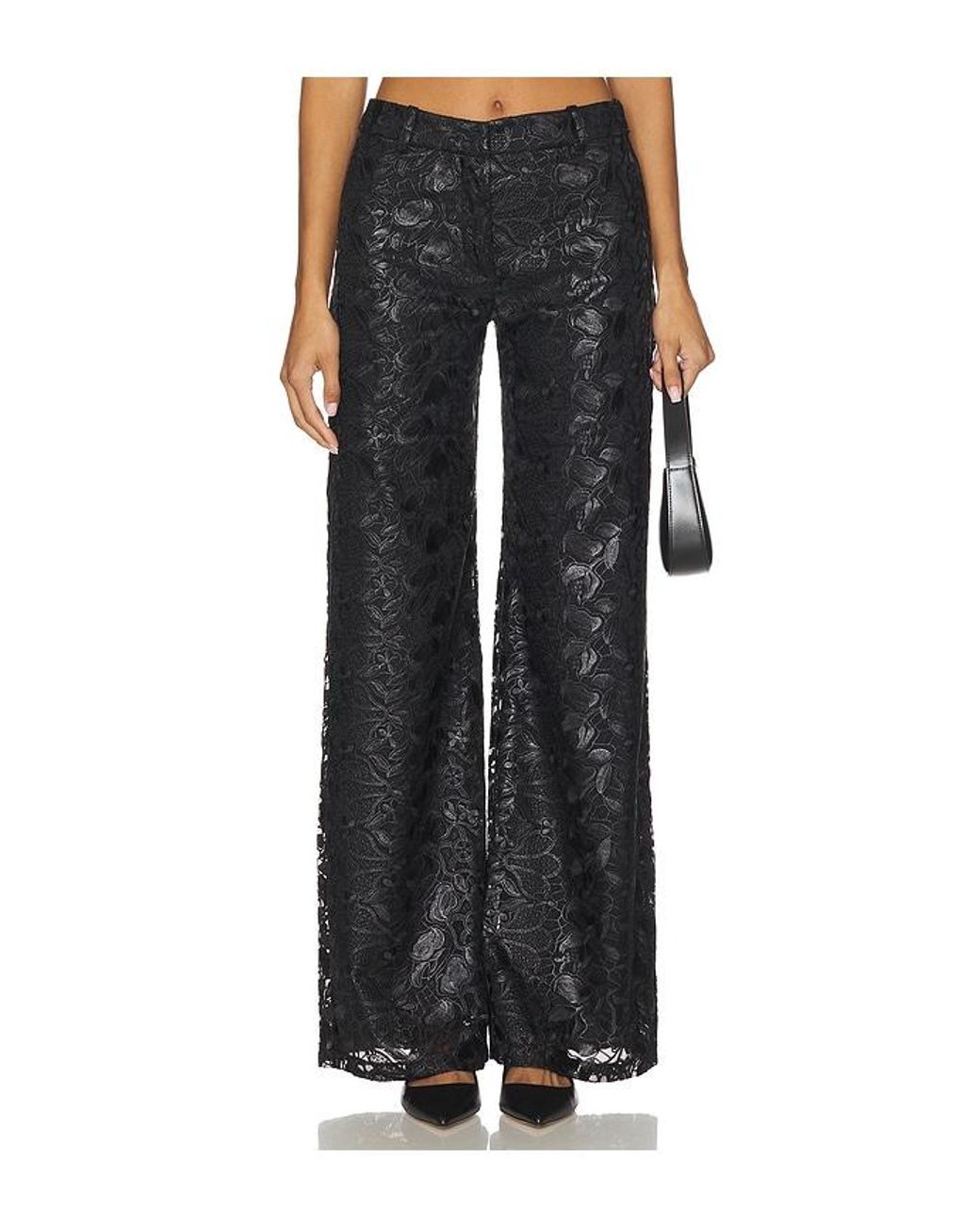 Amanda Uprichard Black Donahue Pants