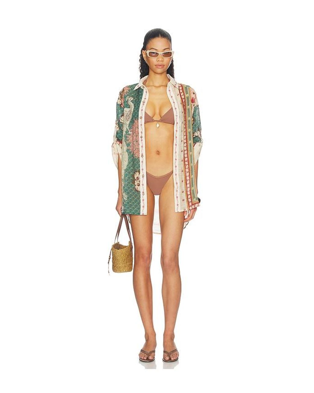 Agua Bendita Multicolor Chrissy Plume Top
