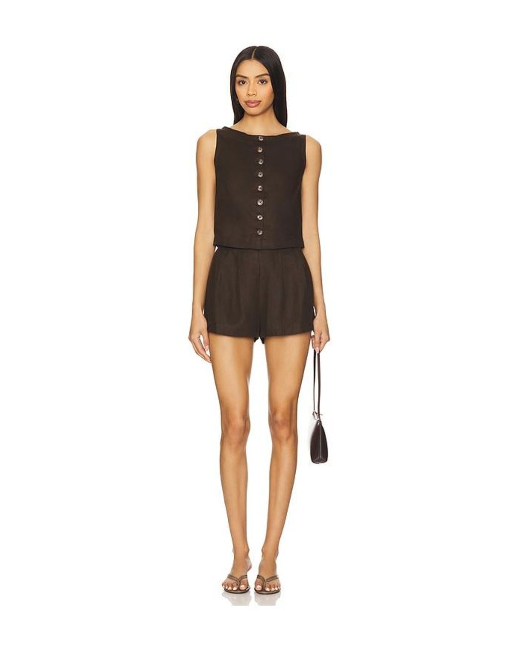 Faithfull The Brand Black Elia Top