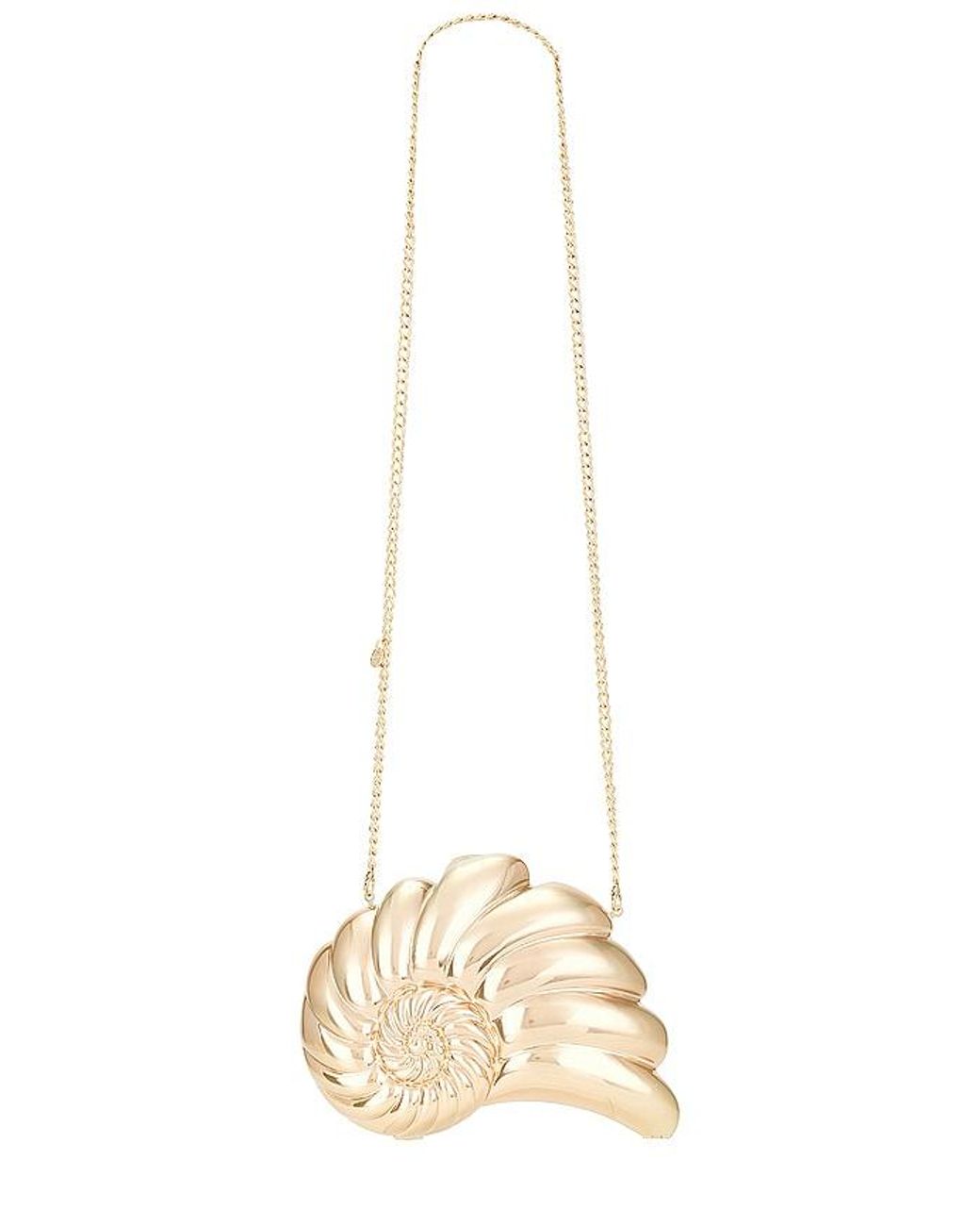 Olga Berg Natural Shella Clutch